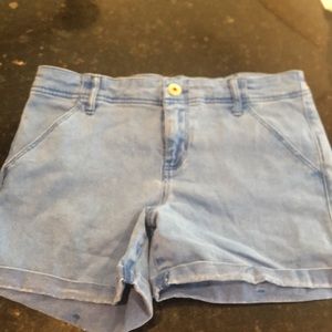 Blue midi shorts